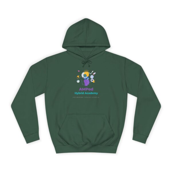 AMPed Hybrid Academy Logo - Adult Unisex College Hoodie - Image 9