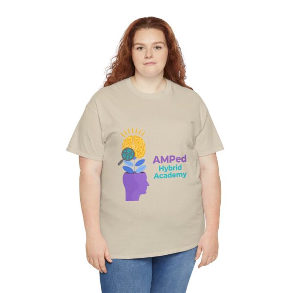 AMPed Hybrid Academy Logo - Unisex Heavy Cotton Tee - Image 32