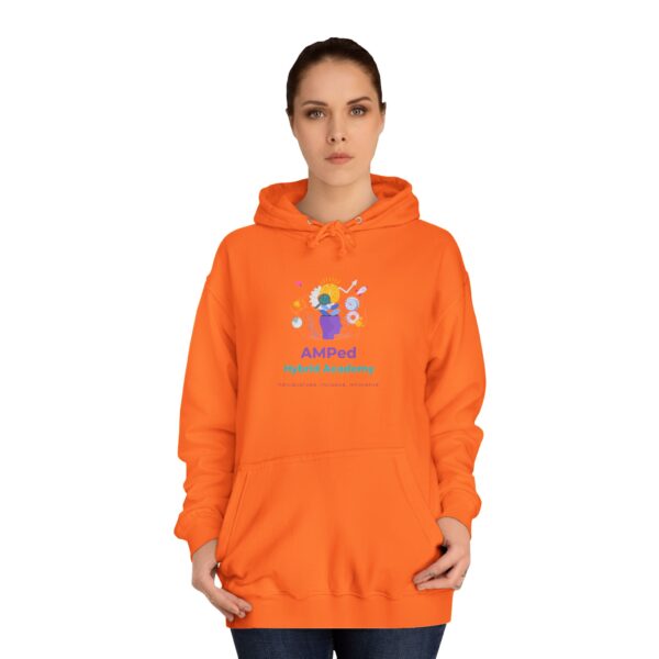 AMPed Hybrid Academy Logo - Adult Unisex College Hoodie - Image 56