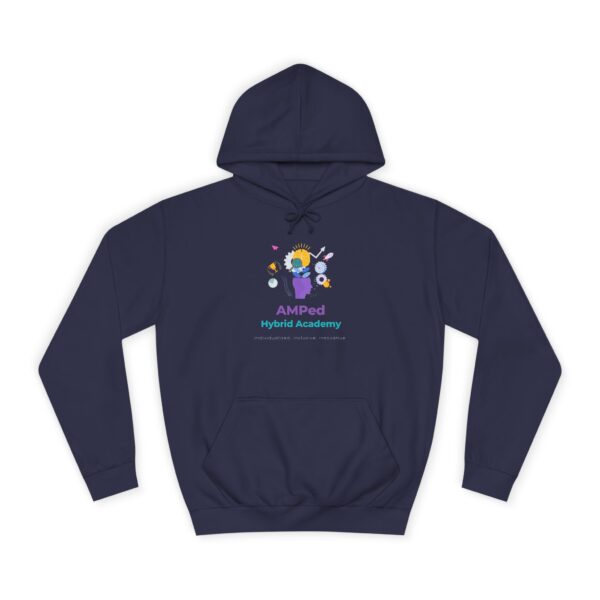 AMPed Hybrid Academy Logo - Adult Unisex College Hoodie - Image 29