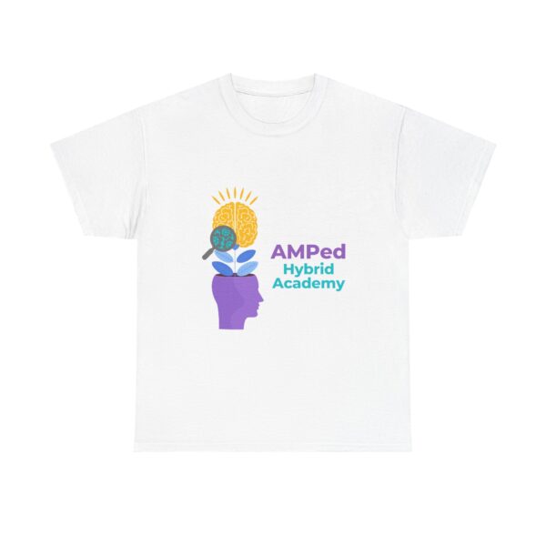 AMPed Hybrid Academy Logo - Unisex Heavy Cotton Tee - Image 45