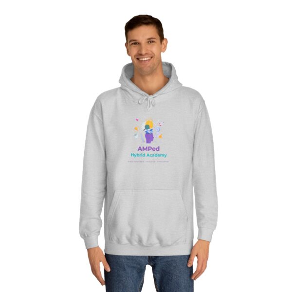 AMPed Hybrid Academy Logo - Adult Unisex College Hoodie - Image 23