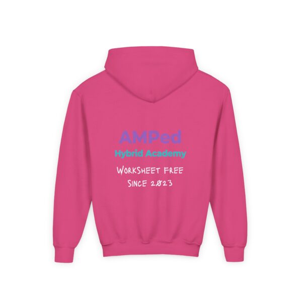 Allergic to Worksheets - Youth Heavy Blend Hooded Sweatshirt - Image 6