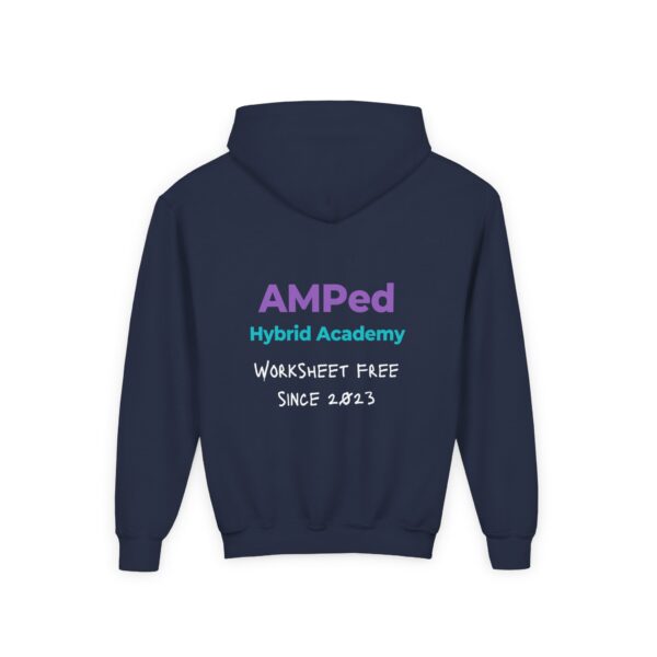 Allergic to Worksheets - Youth Heavy Blend Hooded Sweatshirt - Image 14