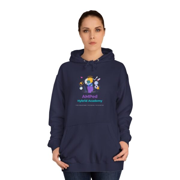 AMPed Hybrid Academy Logo - Adult Unisex College Hoodie - Image 32