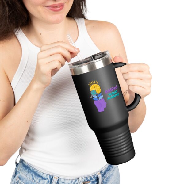 Stylish Insulated Travel Mug for On-the-Go Hydration, Perfect for Students, Teachers, and Eco-Conscious Individuals, 40oz Coffee Cup - Image 9