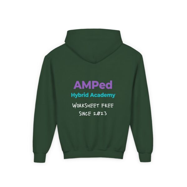 Allergic to Worksheets - Youth Heavy Blend Hooded Sweatshirt - Image 28