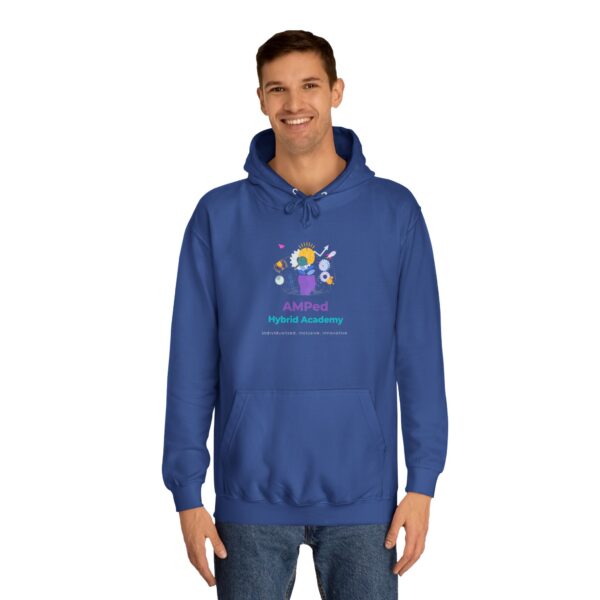 AMPed Hybrid Academy Logo - Adult Unisex College Hoodie - Image 47