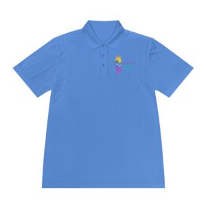 AMPed Hybrid Academy - Men's Sport Polo Shirt - Comfortable Activewear, Casual Weekend Outfits, Gifts for Dad, Gym Wear, Summer Essentials