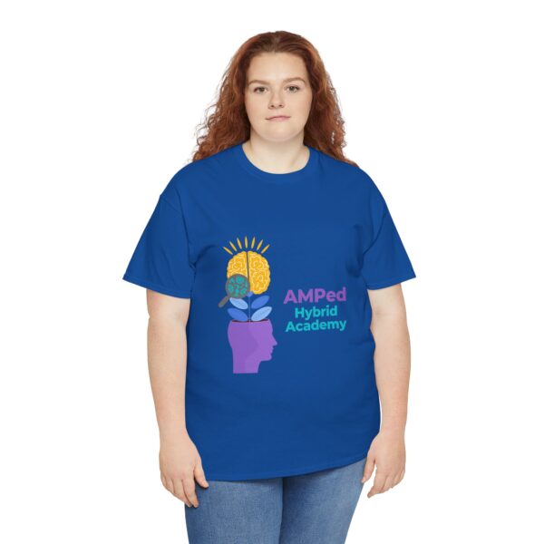 AMPed Hybrid Academy Logo - Unisex Heavy Cotton Tee - Image 36