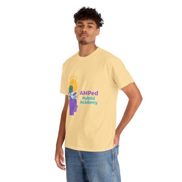 AMPed Hybrid Academy Logo - Unisex Heavy Cotton Tee - Image 39