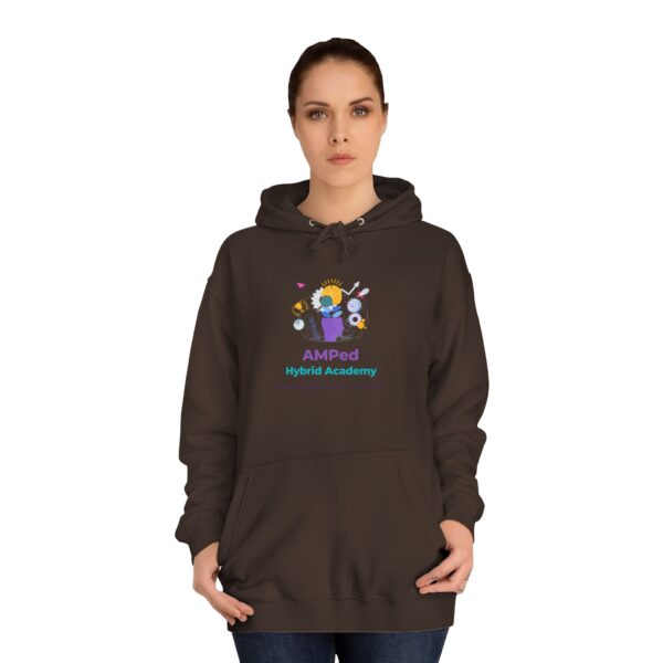 AMPed Hybrid Academy Logo - Adult Unisex College Hoodie - Image 28
