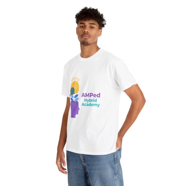 AMPed Hybrid Academy Logo - Unisex Heavy Cotton Tee - Image 47