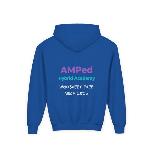 Allergic to Worksheets - Youth Heavy Blend Hooded Sweatshirt - Image 20