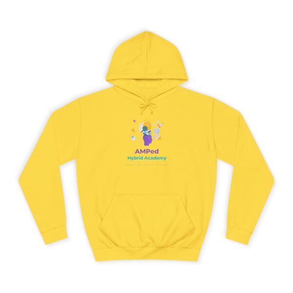 AMPed Hybrid Academy Logo - Adult Unisex College Hoodie - Image 41