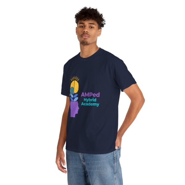 AMPed Hybrid Academy Logo - Unisex Heavy Cotton Tee - Image 43