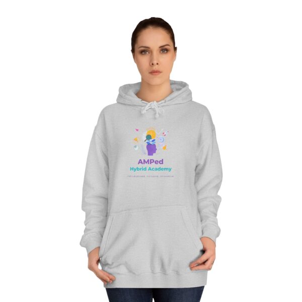 AMPed Hybrid Academy Logo - Adult Unisex College Hoodie - Image 24