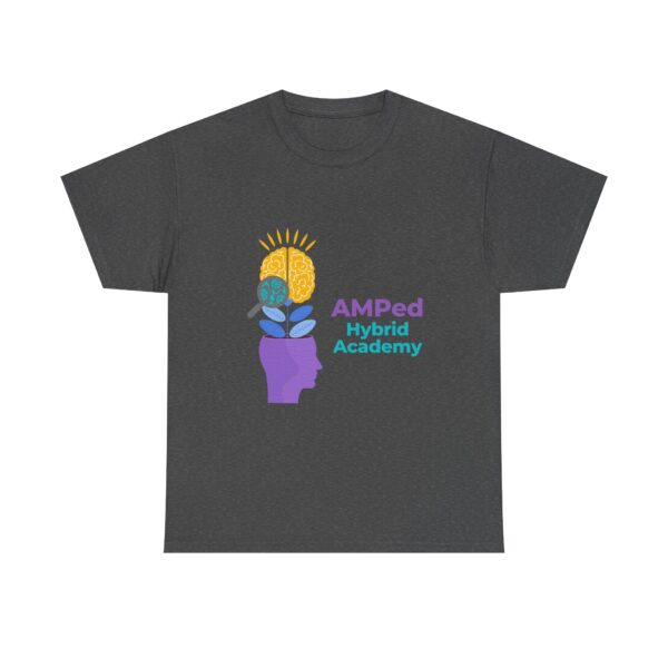 AMPed Hybrid Academy Logo - Unisex Heavy Cotton Tee - Image 25