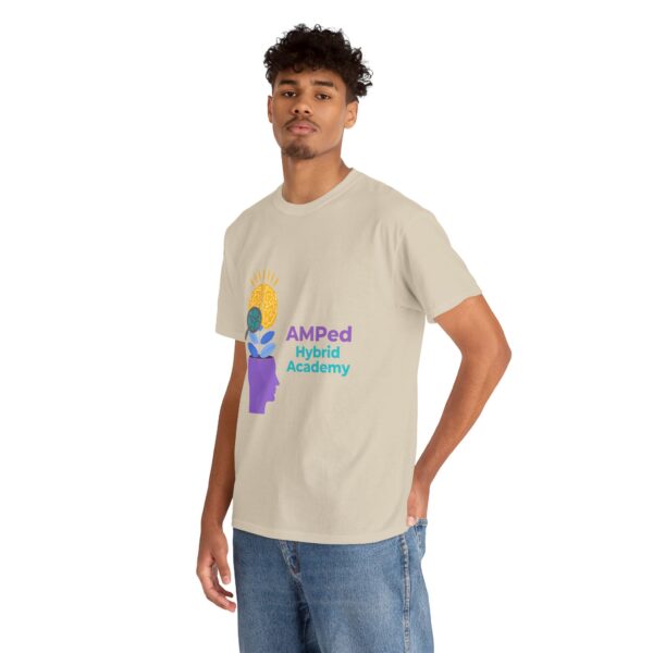AMPed Hybrid Academy Logo - Unisex Heavy Cotton Tee - Image 31