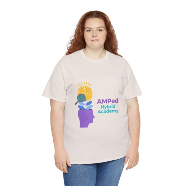 AMPed Hybrid Academy Logo - Unisex Heavy Cotton Tee - Image 20
