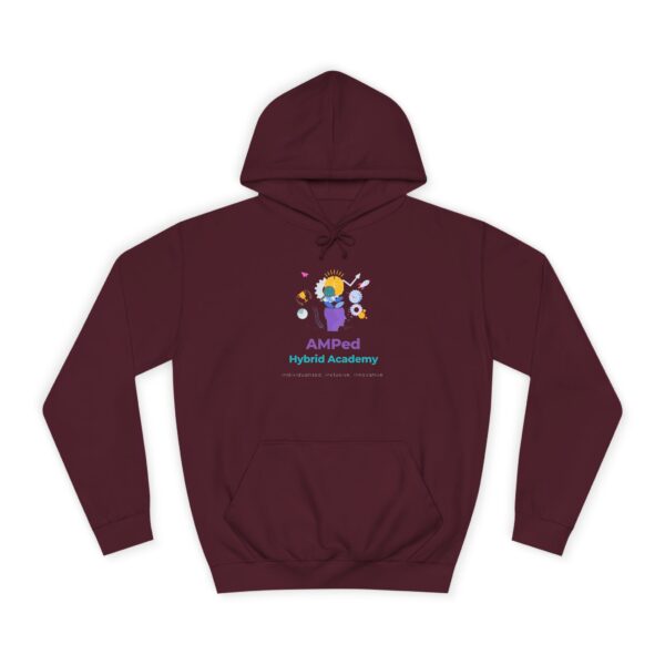 AMPed Hybrid Academy Logo - Adult Unisex College Hoodie - Image 13