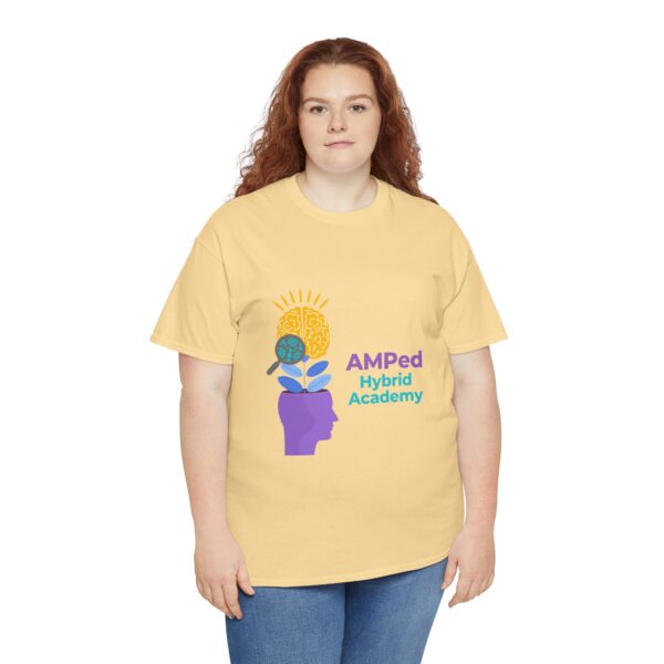 AMPed Hybrid Academy Logo - Unisex Heavy Cotton Tee - Image 40