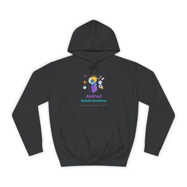 AMPed Hybrid Academy Logo - Adult Unisex College Hoodie - Image 2