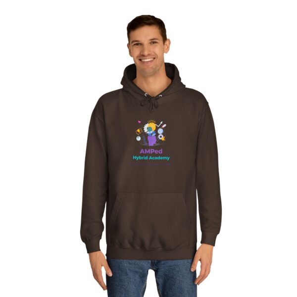 AMPed Hybrid Academy Logo - Adult Unisex College Hoodie - Image 27