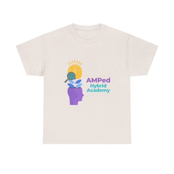 AMPed Hybrid Academy Logo - Unisex Heavy Cotton Tee - Image 17