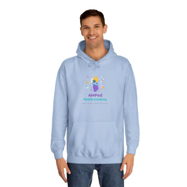 AMPed Hybrid Academy Logo - Adult Unisex College Hoodie - Image 39