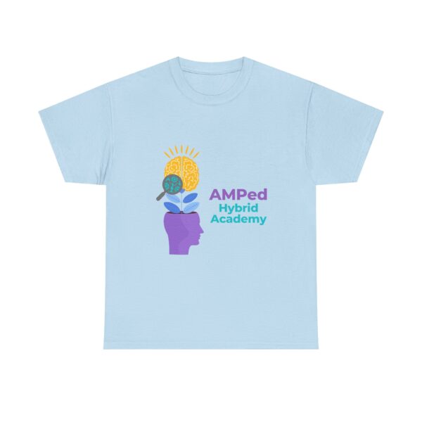 AMPed Hybrid Academy Logo - Unisex Heavy Cotton Tee - Image 2
