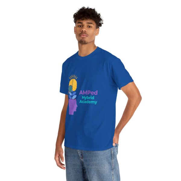 AMPed Hybrid Academy Logo - Unisex Heavy Cotton Tee - Image 35