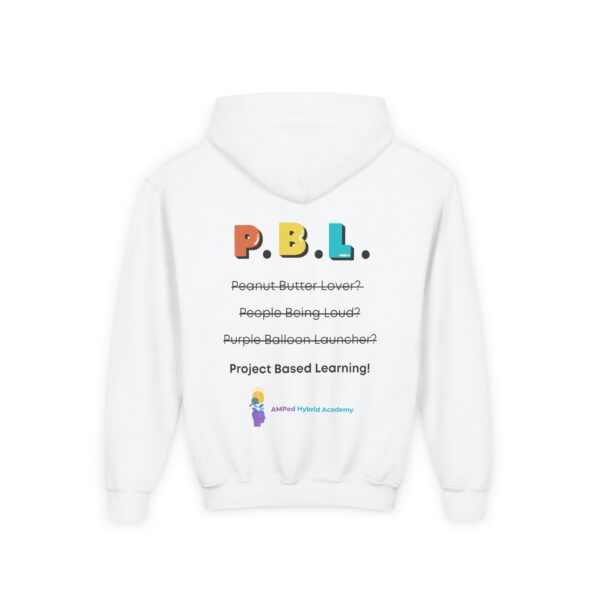 Project Based Learning - Youth Heavy Blend Hooded Sweatshirt - Image 4