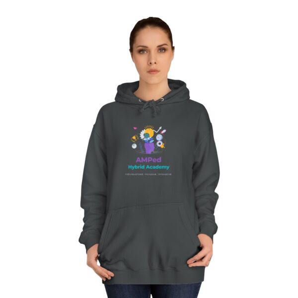 AMPed Hybrid Academy Logo - Adult Unisex College Hoodie - Image 60