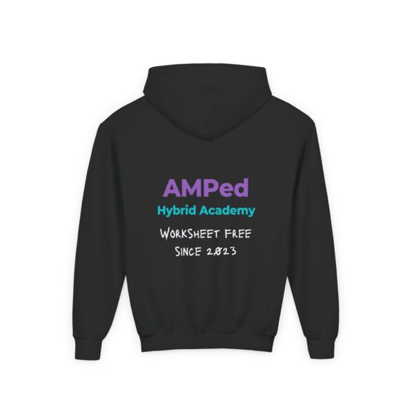 Allergic to Worksheets - Youth Heavy Blend Hooded Sweatshirt - Image 26