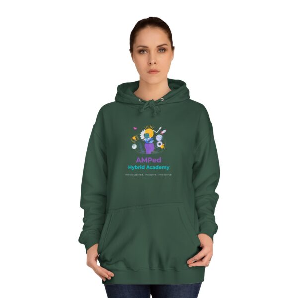 AMPed Hybrid Academy Logo - Adult Unisex College Hoodie - Image 12