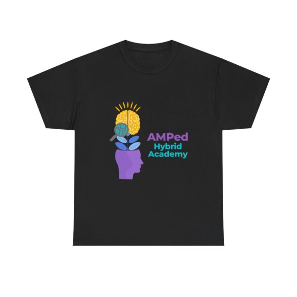 AMPed Hybrid Academy Logo - Unisex Heavy Cotton Tee - Image 13