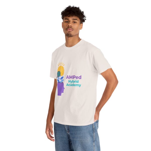 AMPed Hybrid Academy Logo - Unisex Heavy Cotton Tee - Image 19