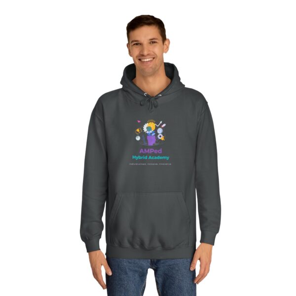 AMPed Hybrid Academy Logo - Adult Unisex College Hoodie - Image 59