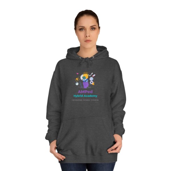 AMPed Hybrid Academy Logo - Adult Unisex College Hoodie - Image 20