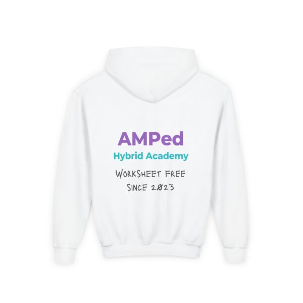 Allergic to Worksheets - Youth Heavy Blend Hooded Sweatshirt - Image 24