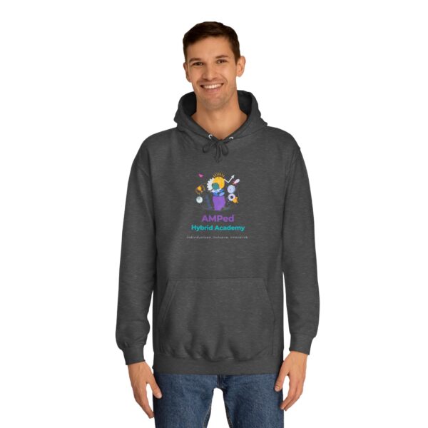 AMPed Hybrid Academy Logo - Adult Unisex College Hoodie - Image 19