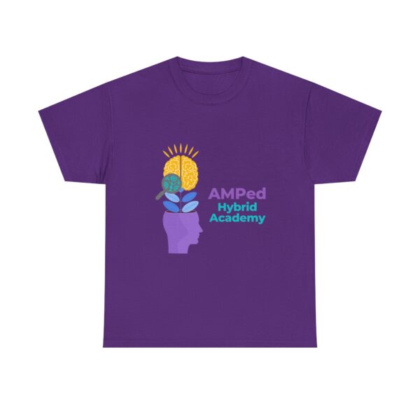 AMPed Hybrid Academy Logo - Unisex Heavy Cotton Tee - Image 5
