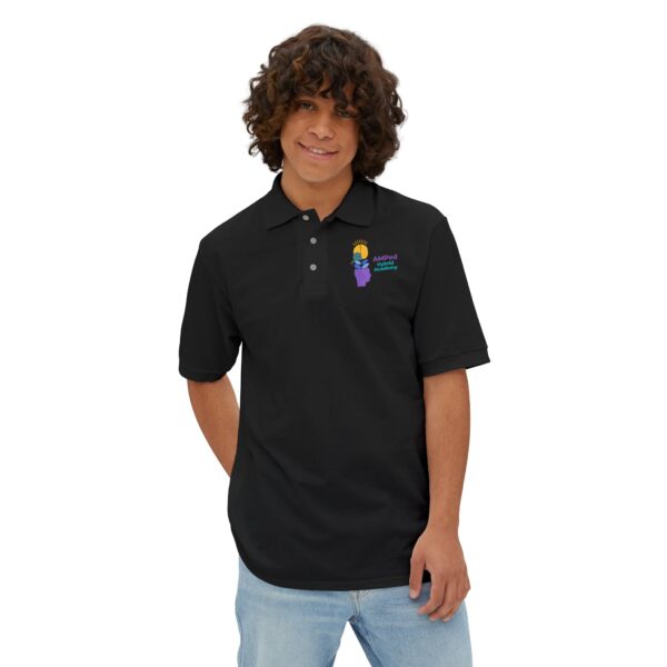 AMPed Hybrid Academy - Men's Piqué Polo - Image 11