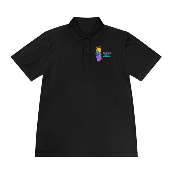 AMPed Hybrid Academy - Men's Sport Polo Shirt - Comfortable Activewear, Casual Weekend Outfits, Gifts for Dad, Gym Wear, Summer Essentials - Image 10