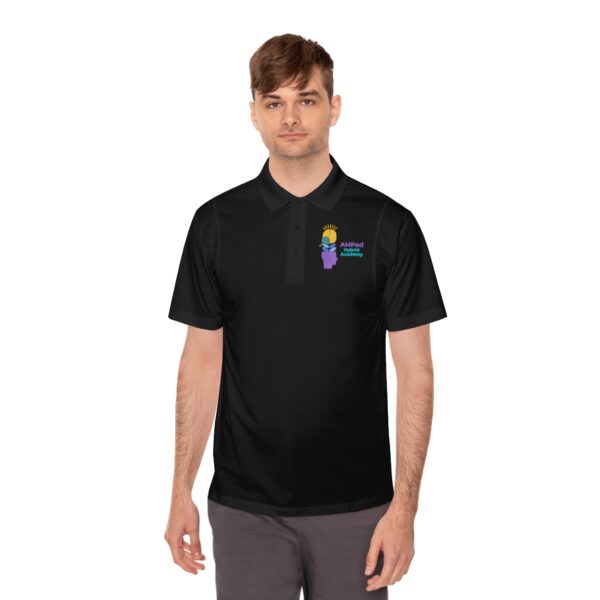 AMPed Hybrid Academy - Men's Sport Polo Shirt - Comfortable Activewear, Casual Weekend Outfits, Gifts for Dad, Gym Wear, Summer Essentials - Image 12