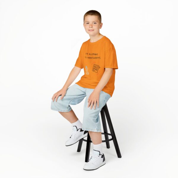 I'm Allergic to Worksheets - Kids Heavy Cotton™ Tee - Image 24