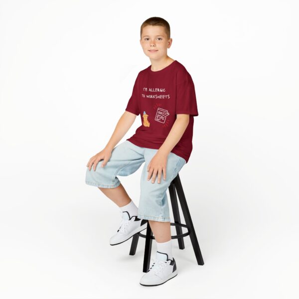 I'm Allergic to Worksheets - Kids Heavy Cotton™ Tee - Image 60