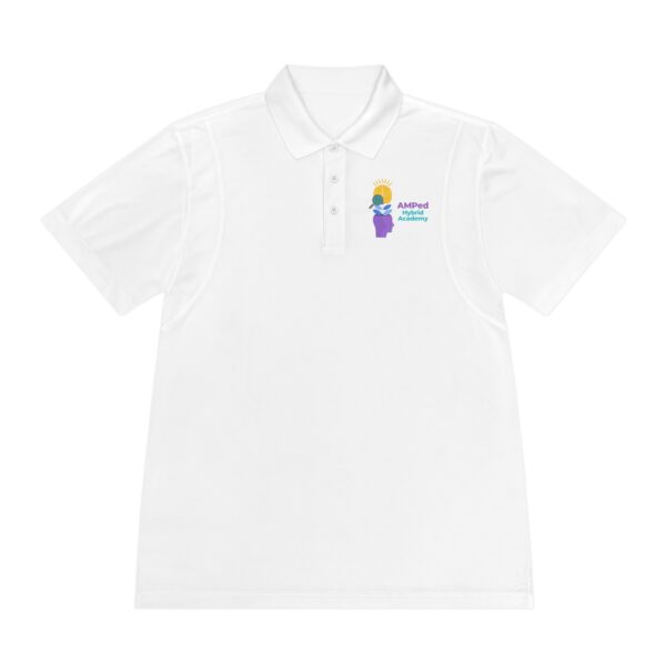 AMPed Hybrid Academy - Men's Sport Polo Shirt - Comfortable Activewear, Casual Weekend Outfits, Gifts for Dad, Gym Wear, Summer Essentials - Image 4