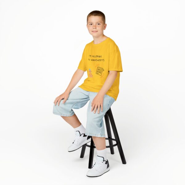I'm Allergic to Worksheets - Kids Heavy Cotton™ Tee - Image 30